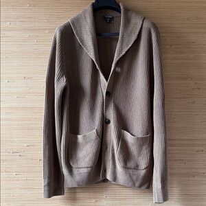 Todd Snyder Linen & Cotton Tan Knit Sweater